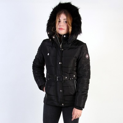 Abrigo Lady Jon Original Free Norway – Modelo Negro y Capucha de Pelo