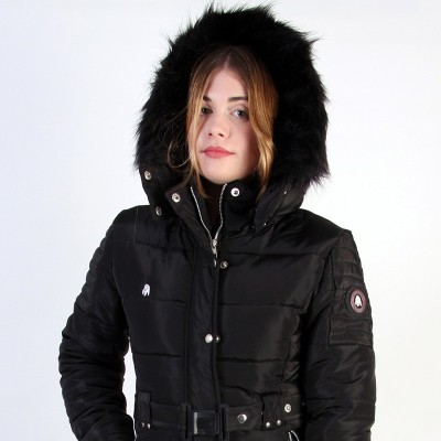 Abrigo Lady Jon Original Free Norway – Modelo Negro y Capucha de Pelo