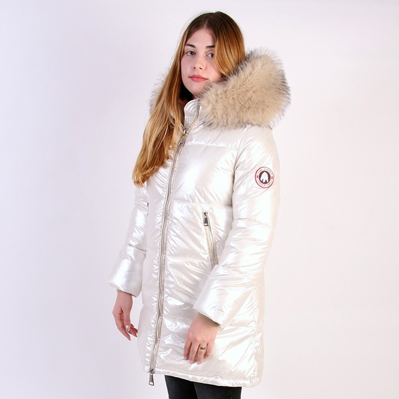 Abrigo de Pluma ISA Women – Original Free Norway – Blanco
