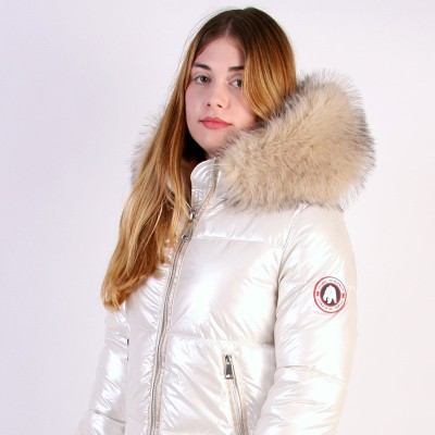 Abrigo de Pluma ISA Women – Original Free Norway – Blanco