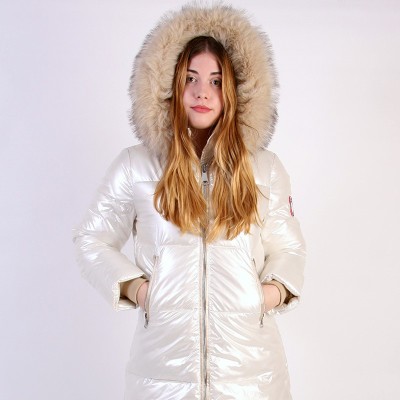 Abrigo de Pluma ISA Women – Original Free Norway – Blanco