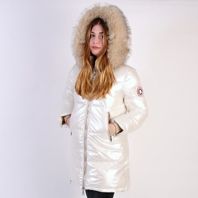 Abrigo de Pluma ISA Women – Original Free Norway – Blanco