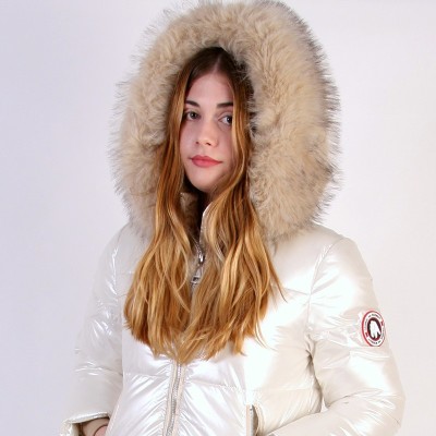 Abrigo de Pluma ISA Women – Original Free Norway – Blanco