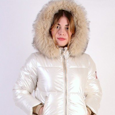 Abrigo de Pluma ISA Women – Original Free Norway – Blanco