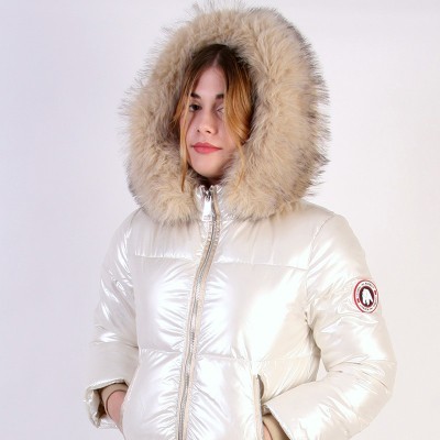 Abrigo de Pluma ISA Women – Original Free Norway – Blanco