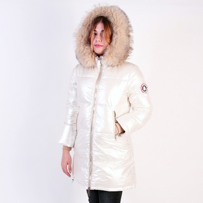 Abrigo de Pluma ISA Women – Original Free Norway – Blanco