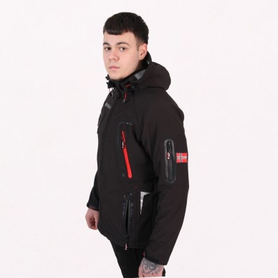 Softshell negro NUPRINO man impermeable | Original Free Norway