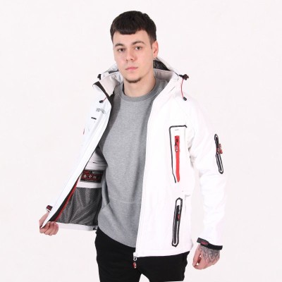 Softshell blanco NUPRINO man impermeable | Original Free Norway