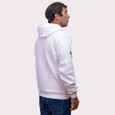 Sudadera Beer Original Free Norway blanco con capucha | Diseño nórdico