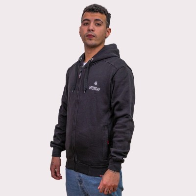 Sudadera Classic Hood Original Free Norway – Modelo negro con cremalle