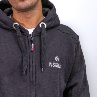 Sudadera Classic Hood Original Free Norway – Modelo negro con cremalle
