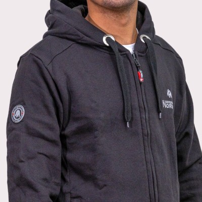 Sudadera Classic Hood Original Free Norway – Modelo negro con cremalle
