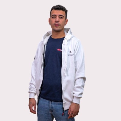 Sudadera Classic Hood Original Free Norway – Modelo blanco cremallera
