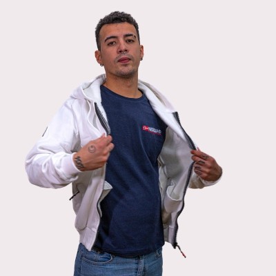 Sudadera Classic Hood Original Free Norway – Modelo blanco cremallera