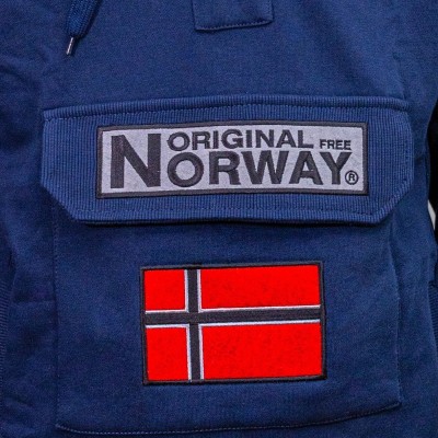 Sudadera Kangaroo Original Free Norway – Modelo navy con capucha