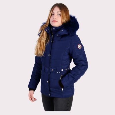 Abrigo Lady Jon Original Free Norway – Modelo Navy y Capucha de Pelo