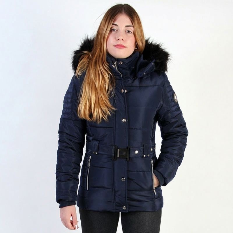 Abrigo Lady Jon Original Free Norway – Modelo Navy y Capucha de Pelo