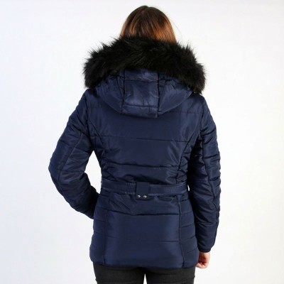 Abrigo Lady Jon Original Free Norway – Modelo Navy y Capucha de Pelo