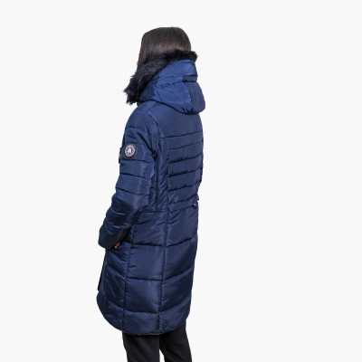 Abrigo Díaz Women Original Free Norway Navy con Capucha