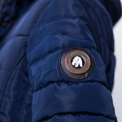 Abrigo Díaz Women Original Free Norway Navy con Capucha