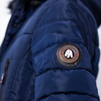 Abrigo Díaz Women Original Free Norway Navy con Capucha