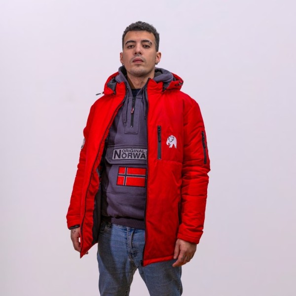 Abrigo Plumy Memory Lis Men - Original Free Norway – Rojo