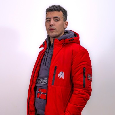 Abrigo Plumy Memory Lis Men - Original Free Norway – Rojo