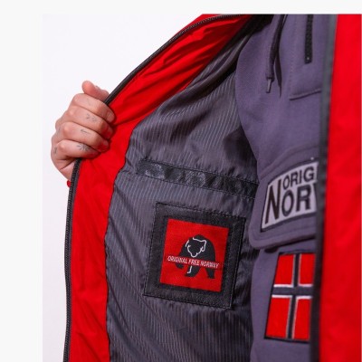 Abrigo Plumy Memory Lis Men - Original Free Norway – Rojo