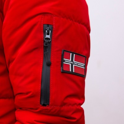 Abrigo Plumy Memory Lis Men - Original Free Norway – Rojo