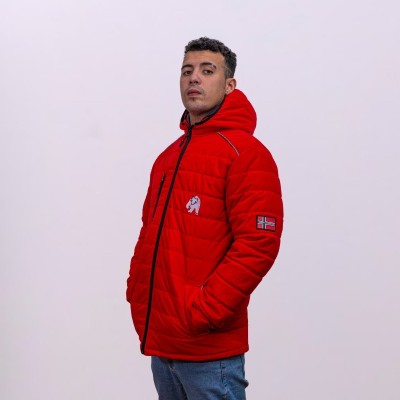 Abrigo Plumy Memory Ray Men Original Free Norway – Rojo