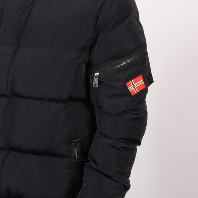 Chaquetón Long Puffer Men Original Free Norway – Negro