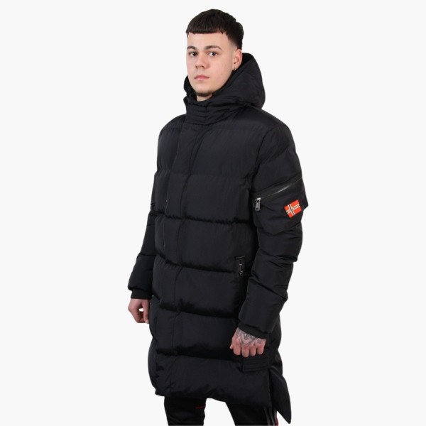 Chaquetón Long Puffer Men Original Free Norway – Negro