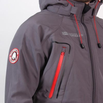 Softshell gris NUPRINO men impermeable | Original Free Norway