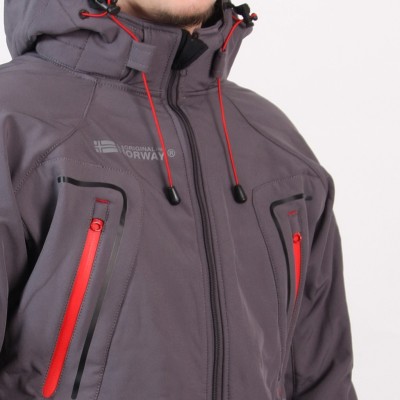 Softshell gris NUPRINO men impermeable | Original Free Norway