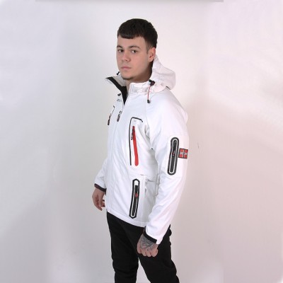 Softshell blanco NUPRINO man impermeable | Original Free Norway