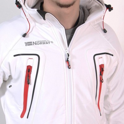 Softshell blanco NUPRINO man impermeable | Original Free Norway
