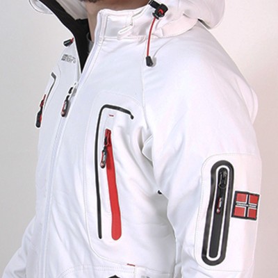 Softshell blanco NUPRINO man impermeable | Original Free Norway