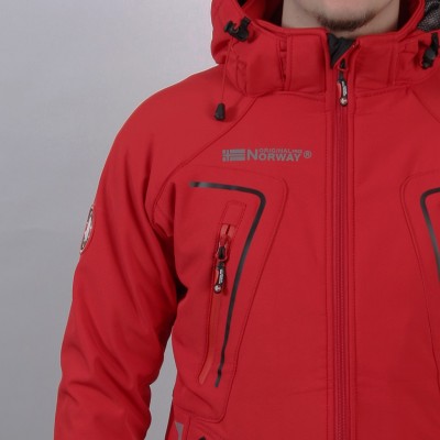 Soft shell rojo NUPRINO men impermeable | Original Free Norway