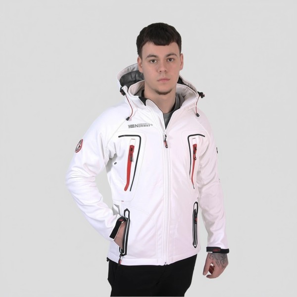 Softshell blanco NUPRINO men impermeable